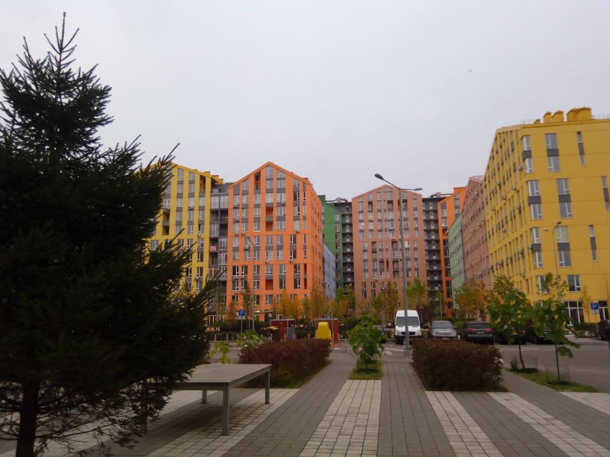 Comfortable Studio Apartments In A Secure Residential Complex Comfort Town Кт-02 キエフ エクステリア 写真