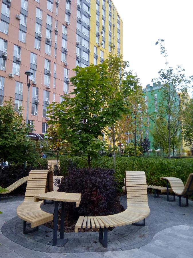 Comfortable Studio Apartments In A Secure Residential Complex Comfort Town Кт-02 キエフ エクステリア 写真